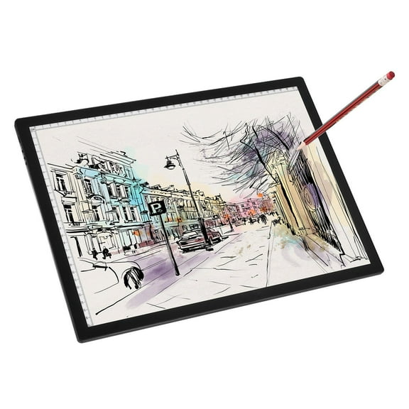 VEVOR Light Board, A3 LED Light Pad with 6 Level Dimmable Brightness, Rechargeable Light Table for Tracing, Light Box for Diamond Painting, Animation,