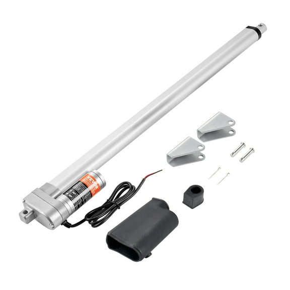 VEVOR Linear Actuator 12V, 20 Inch Waterproof IP65 Linear Actuator, 660lbs/3000N 0.19"/s Linear Motion Actuator with Mounting Bracket for Outdoor Use