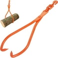 thumbnail image 1 of VEVOR Log Skidding Tongs, 32 inch 2 Claw Log Lifting Tongs, Heavy Duty Rotating Steel Lumber Skidding Tongs, 1543 lbs/700 kg Loading Capacity, Log Lifting, Handling, Dragging & Carrying Tool, 1 of 9
