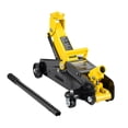 thumbnail image 1 of VEVOR Low Profile Floor Jack 2 Ton (4400 lbs), Heavy Duty Iron Hydraulic Racing Floor Jack, Hydraulic Car Jack, Single Piston Quick Lift Pump, 4.9"-13.2" Height Lifting Range (Yellow), 1 of 10