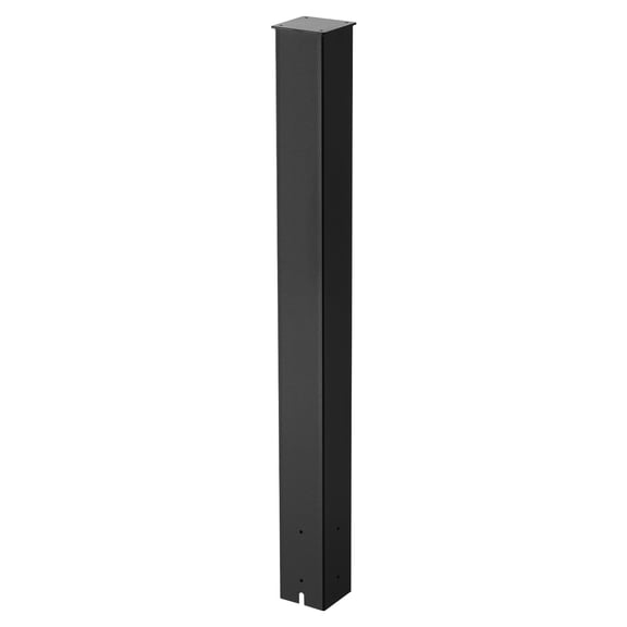 VEVOR Mailbox Post, 43x4x4in, Steel In-Ground Mounting Mail Box Stand with Powder Coating Surface, Heavy Duty Metal Post Sleeve Kit for Outside Curbside Residential Use, Easy Install, Black