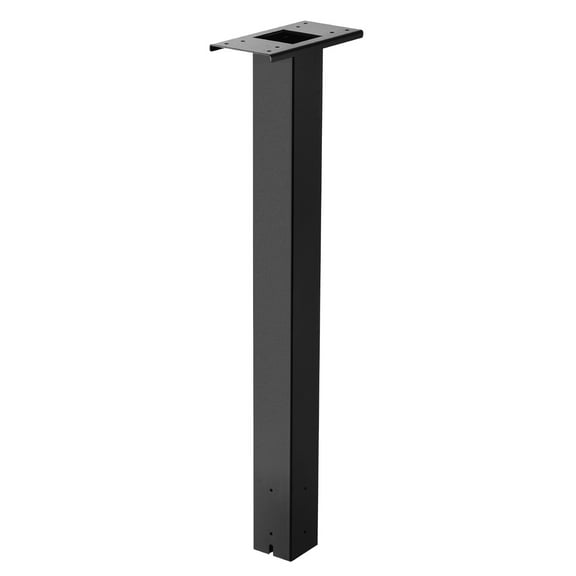 VEVOR Mailbox Post,43 x 4 x 4 Inches, Steel In-Ground Mounting Mail Box Stand with Universal Plate Bracket, Heavy Duty Metal Post Sleeve Kit for Outside Curbside Residential Use, Powder Coated Black