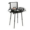 thumbnail image 1 of VEVOR Makeup Train Case with Lock, Lighted Mirror, 4 Storage Trays, Brush Holder, Travel Cosmetic Organizer Box w/ Swivel Wheels, Professional Artist Trolley Studio Free Standing Case, 1 of 9