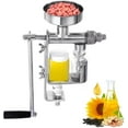thumbnail image 1 of VEVOR Manual Oil Press Stainless Steel #304 Hand Press Household Oil Extractor Oil  Machine Peanut Nuts Seeds Oil Press Household, 1 of 9