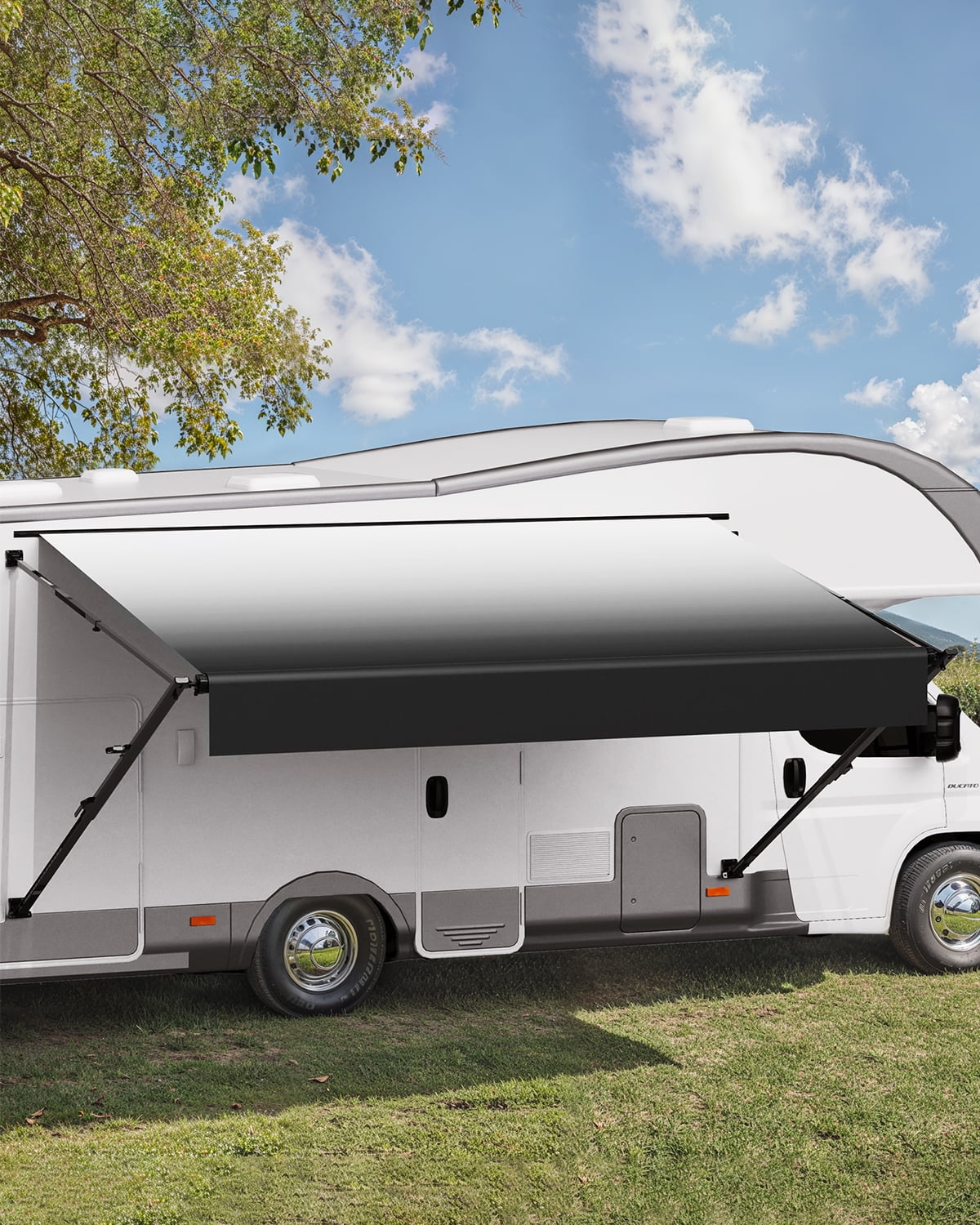 VEVOR Manual RV Awning Complete Kit, 16' Retractable Awning with ...