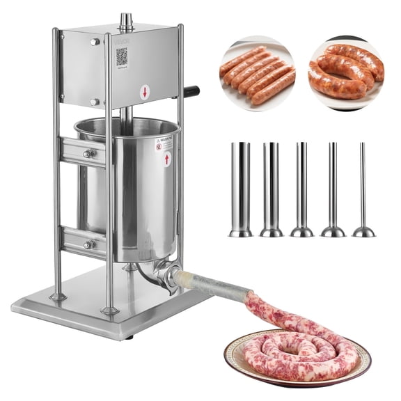 Manual Sausage Stuffer, 5L 11 Lbs, Horizontal, Dual Speed, 304 ...