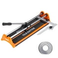 thumbnail image 1 of VEVOR Manual Tile Cutter, 17 inch, Porcelain Ceramic Tile Cutter with Tungsten Carbide Cutting Wheel, Infrared Positioning, Anti-Skid Feet, Double Rails for professional installers or beginners, 1 of 9