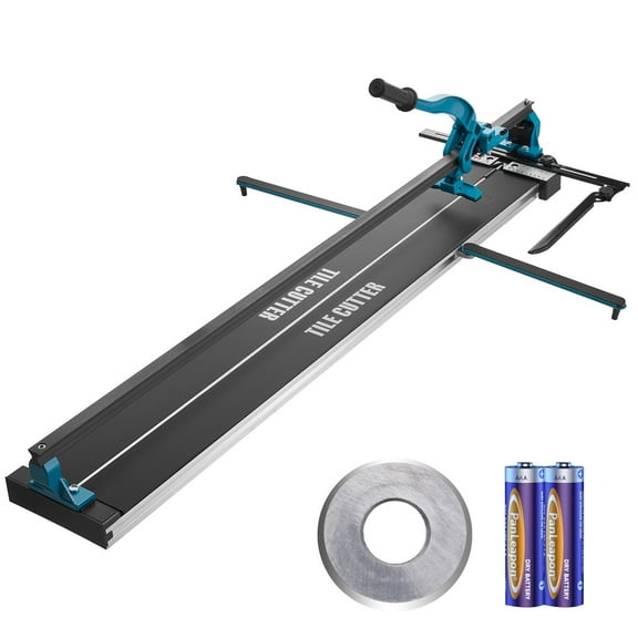 VEVOR Manual Tile Cutter, 32 inch, Porcelain Ceramic Tile Cutter with Tungsten Carbide Cutting Wheel, Infrared Positioning, Anti-Skid Feet, Durable Rails for professional installers or beginners
