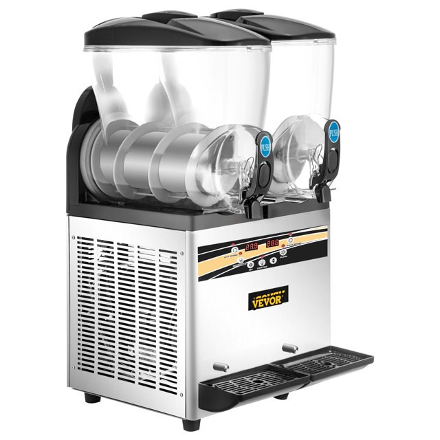 VEVOR Margarita Slushie Maker, 15Lx2 Tank Commercial Slush Machine