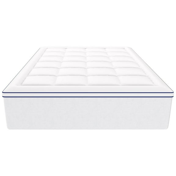 VEVOR Mattress Topper, Queen Size, 4 in Thickness, Memory Foam, Fiber Fill, Detachable & Washable, Ergonomically Designed for Pressure Relief, Comfortable Cooling & Breathable, Ideal for Hot Sleepers