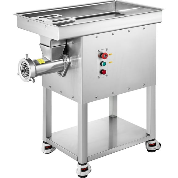 VEVOR Meat Grinder, 22 Lbs/Min Capacity Electric Meat Grinders w/ Blade, Grinding Plate, Sausage Maker, Stainless Steel Commercial Meat Mincer for Kitchen Restaurant Butcher Store