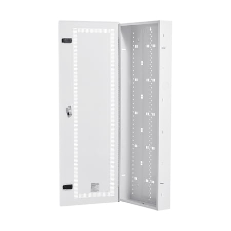 VEVOR Media Enclosure, 42-Inch, Structured Media Center with Vented Hinged Door, Cable Management Box, Structured Wiring Multi-Media Cabinet, Recessed Electrical Media Box, for Network Distribution