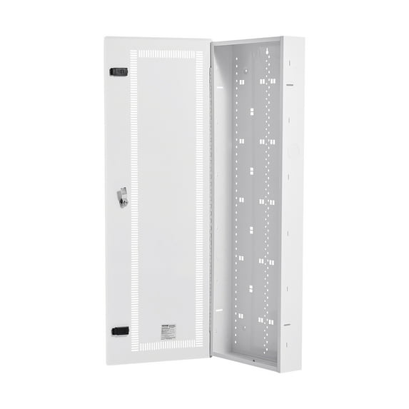 VEVOR Media Enclosure, 42-Inch, Structured Media Center with Vented Hinged Door, Cable Management Box, Structured Wiring Multi-Media Cabinet, Recessed Electrical Media Box, for Network Distribution