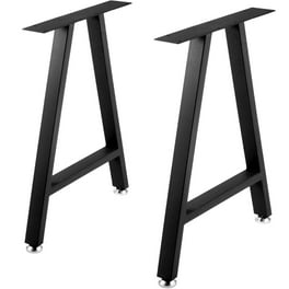 TECSPACE Set of 2 Metal Table Legs 28 Height 24 Wide Furniture Legs with Support Strip 3.1 Width Heavy Duty Metal Desk Legs Z N Shaped for Furniture Coffee Table Workbench Walmart