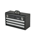 thumbnail image 1 of VEVOR Metal Tool Box, 20.5-inch, Portable Metal Tool Box with 3 Drawers, Small Tool Chest with EVA Liners, Ball Bearing Slide Drawers Locking & Powder Coated Finish, Multi-Function Tool Organizer, 1 of 9
