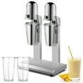 thumbnail image 1 of VEVOR Milkshake Maker, Double-Head Milkshake Machine, 560W Milkshake Mixer, Malt Maker with 800ml Cups (Stainless Steel/PC), 2-Speed Electric Milk Shake Machine, 36000RPM Drink Mixer, Stainless Steel, 1 of 9