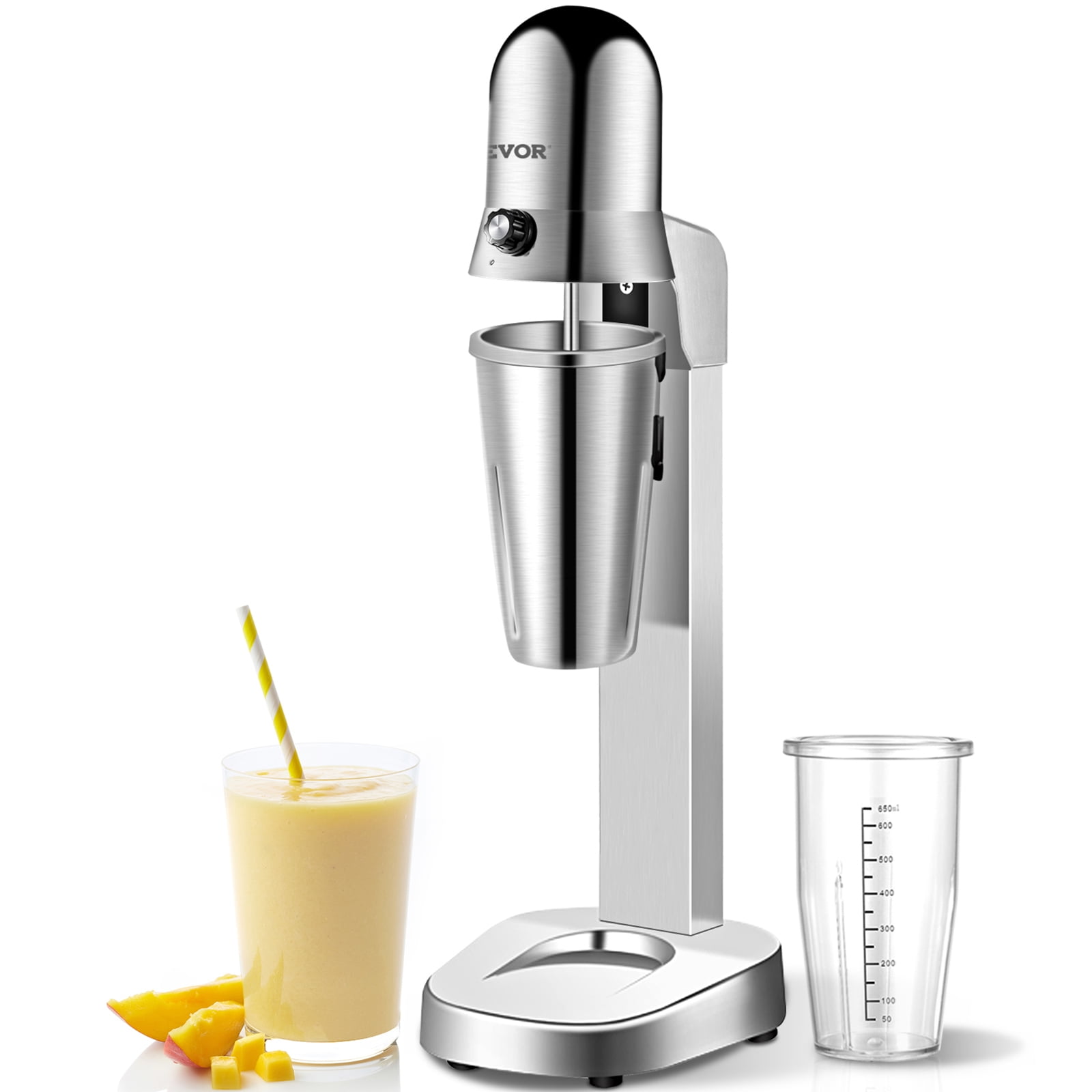 DYRABREST 180W Commercial Electric double milk shaker Maker Drink Mixer  Shake Machine Smoothie Milk Ice Cream Blender 650ML
