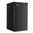 thumbnail image 1 of VEVOR Mini Fridge, 3.2 Cu.Ft, Single Door Compact Refrigerator, Adjustable Temperature, Glass Shelf, Energy Efficient Small Refrigerator, Reversible Door, Low Noise, for Bedroom Dorm Office, Black, 1 of 9