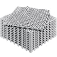 thumbnail image 1 of VEVOR Modular Interlocking Cushion, 12 Pack 12" x 12" Splicing Drainage Mats, Soft PVC Interlocking Drainage Floor Tiles, Non-Slip Drainage Holes for Bathroom, Kitchen, Pool, Wet Areas, Gray, 1 of 10