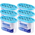 thumbnail image 1 of VEVOR Moisture Absorber Boxes, 10.8 oz Humidity Absorber Boxes(6 Packs), Fragrance Free Dehumidifier Attracts Extra Moisture from Your Bathroom, Closet, and Kitchen, 1 of 9