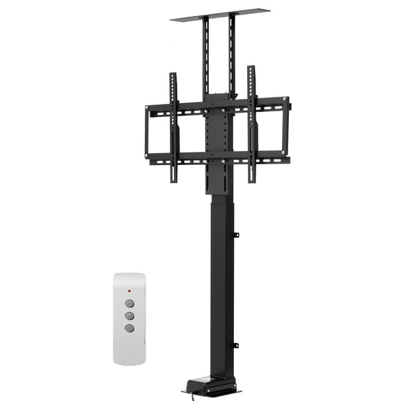 VEVOR Motorized TV Lift Stand, 120 lbs max Load Adjustable TV Lift Stand Mount Bracket, Vertical Electric TV Bracket with Remote Control, Motorized TV Stand with Max VESA 24 x 16 in, for 32-70 in