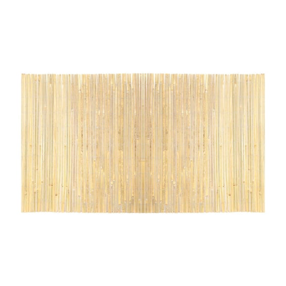 Natural Bamboo Slat Screening Privacy Bamboo Slat Fence 6 ft H x 16 ft L