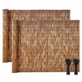 VEVOR Natural Reed Fencing, 4 ft x 16.4 ft, 2 Pack Decorative Natural ...
