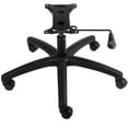 thumbnail image 1 of VEVOR Office Chair Base Replacement, 28", 2500 lbs Static Load, Heavy Duty Universal Computer Desk Chair Stool Base Part with 5 Casters, Gas Cylinder & Seat Plate, Desk Chair Base Replacement, Black, 1 of 9