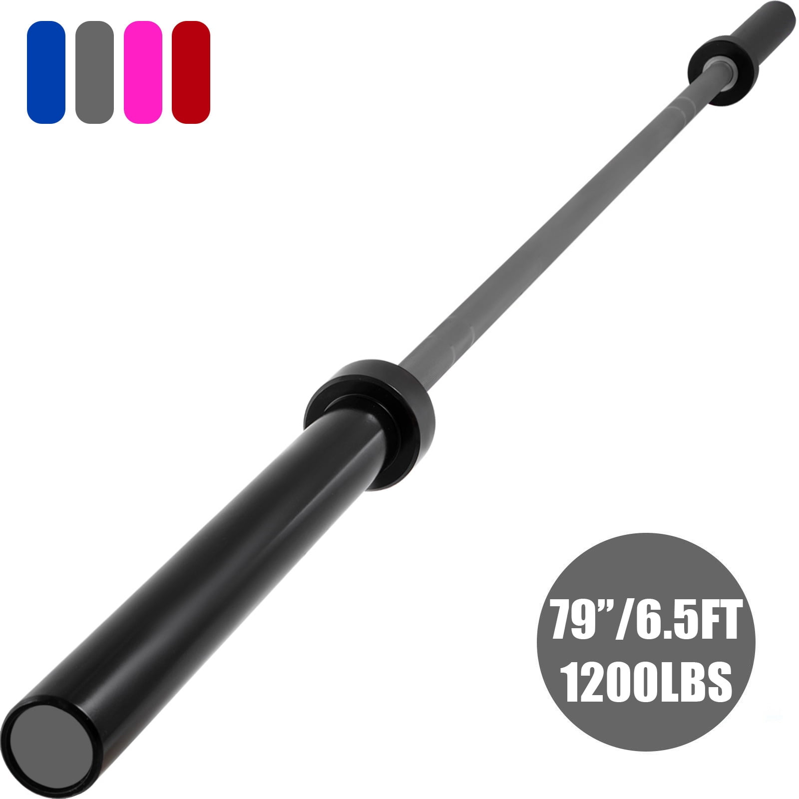VEVOR Olympic Barbell 15kg Lifting Full Body Workout Fitness Exercise Bench Press Bar for Weightlifting Powerlifting and Crossfit Olympic Bar Weight Bar Bench Press Lift Lifting Squat Walmart