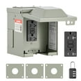 thumbnail image 1 of VEVOR Outdoor Electrical Outlet Box,20 AMP GFCI Receptacle, Electrical Outlet Panel Box with GFCI Protection, IP54 Weatherproof Exterior, Power Plug Outlet Box,for Halloween Decorations Patio Lights, 1 of 9