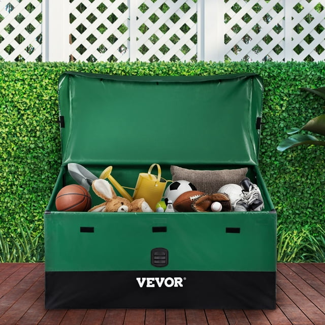 VEVOR Outdoor Storage Box Patio Deck Box 100 Gallon Waterproof PE