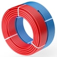 thumbnail image 1 of VEVOR PEX Pipe 1/2 Inch, 2 x 100 Feet Length PEX-A Flexible Pipe Tubing for Potable Water, Pex Water Lines for Hot/Cold Water & Easily Restore, Plumbing Applications with Free Cutter, Blue & Red, 1 of 9
