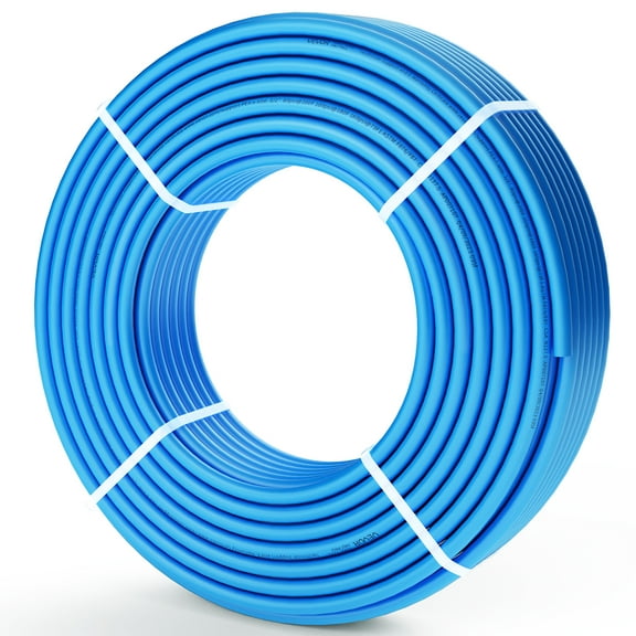 VEVOR PEX Pipe 1/2 Inch, 300 Feet Length PEX-B Flexible Pipe Tubing for Potable Water, Pex Water Lines for Hot/Cold Water & Easily Restore, Plumbing Applications with Free Cutter & Clamps ,Blue