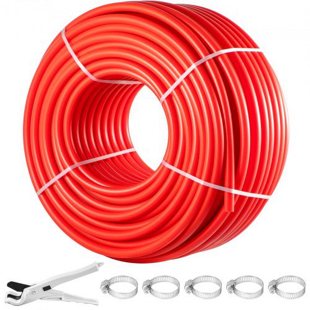 VEVOR PEX Pipe, 1 Inch x 500 FT PEX Tubing, Non Oxygen Barrier Red PEX