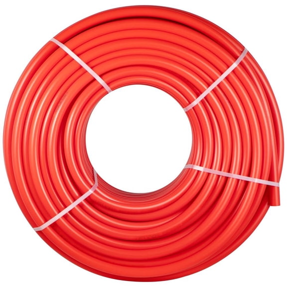 PEX Pipe, 1 Inch x 500 FT PEX Tubing, Non Oxygen Barrier Red PEX-B Pipe, Flexible PEX Water Line for RV Sewer Hose, Plumbing, Radiant Heating