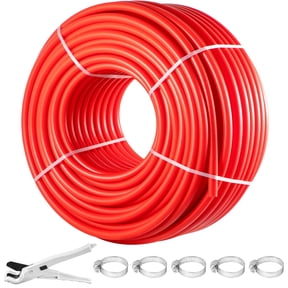 VEVOR PEX Tubing, 0.875 inch x 500 ft PEX Pipe, Non Oxygen Barrier PEX-B Pipe White, Flexible PEX Water Line for Plumbing