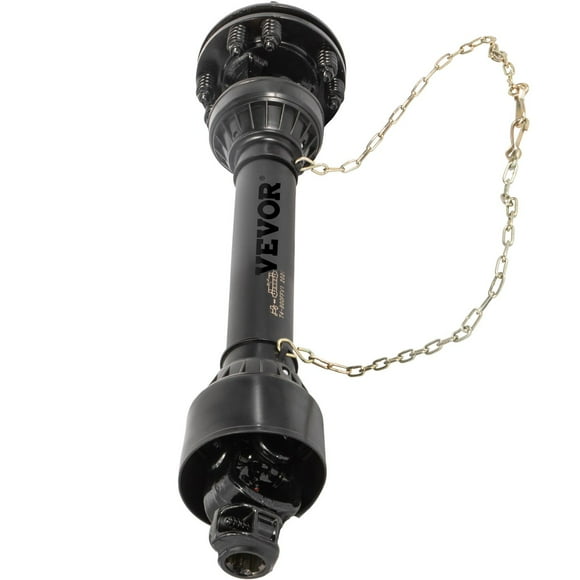 VEVOR PTO Shaft, 1-3/8 6 Spline Tractor and Implement Ends PTO Driveline Shaft, Series 4 Tractor PTO Shaft, 43-59 Brush Hog PTO Shaft with Slip Clutch Black, for Finish Mower, Rotary Cutter,