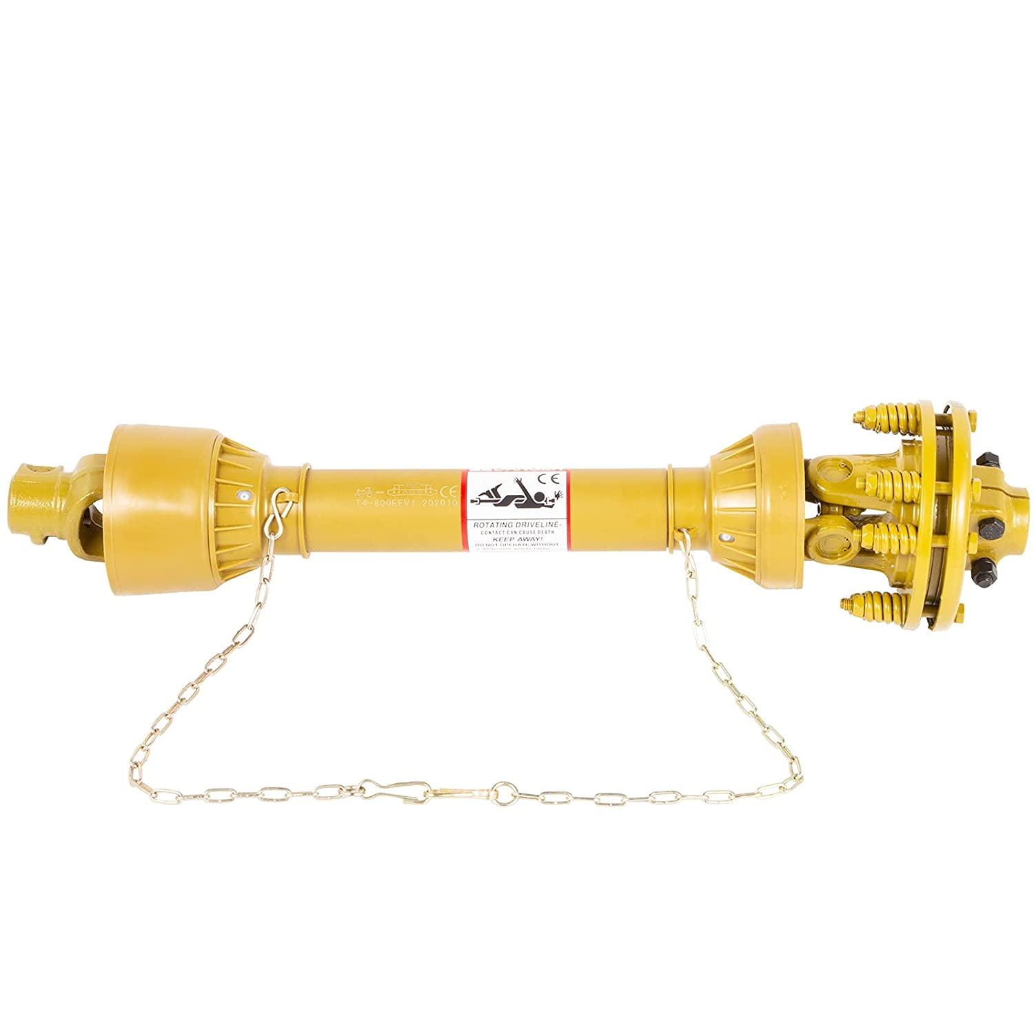 VEVOR PTO Shaft, 13/8" PTO Drive Shaft, 6 Spline Both Ends PTO