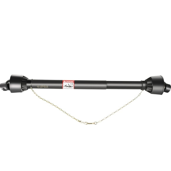 VEVOR PTO Shaft 1 3/8" PTO Drive Shaft, 6 Spline End Round End PTO Driveline Shaft, Series 4 Tractor PTO Shaft, 39"-55" Brush Hog PTO Shaft, Black PTO Shaft for Bush Hog/Finish Mower/Rotary Cutter