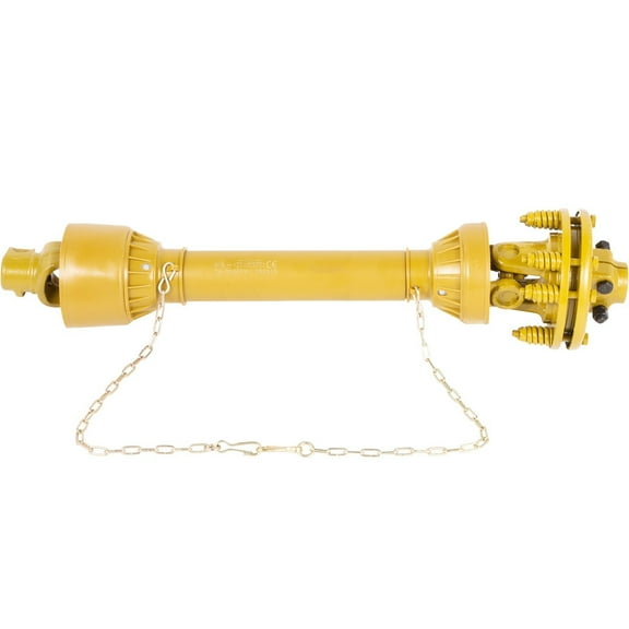 VEVOR PTO Shaft, 1-3/8" PTO Drive Shaft, 6 Spline Both Ends PTO Driveline Shaft, Series 4 Tractor PTO Shaft, 31.5"-41" Brush Hog PTO Shaft, Yellow PTO