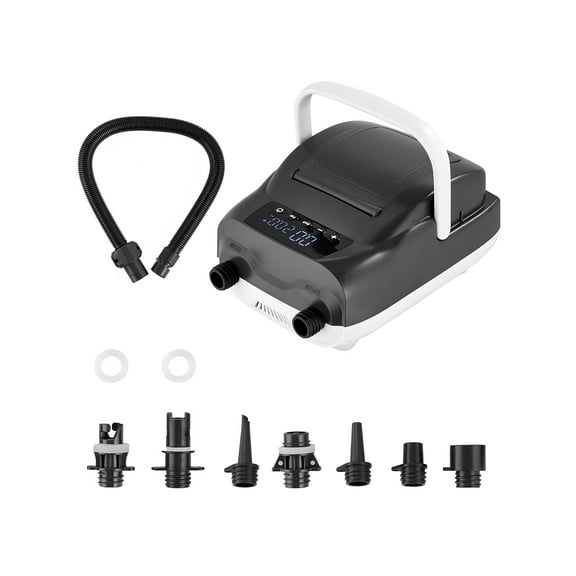 VEVOR Paddle Board Pump, 20PSI High Pressure, Dual Stage Inflation & Deflation SUP Air Pump with Auto-Off Function and 12V DC Car Connector, Ideal for Inflatable Paddle Board, Tent and Mattress