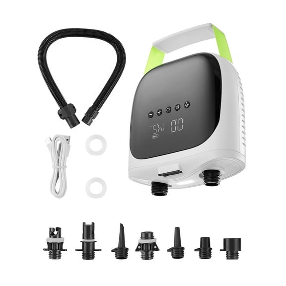 VEVOR Paddle Board Pump, 20PSI High Pressure, Rechargeable Battery-Powered, Dual Stage Electric SUP Air Pump with Auto-Off and Deflation Function,Ideal for Inflatable Paddle Board,Tent and Mattress