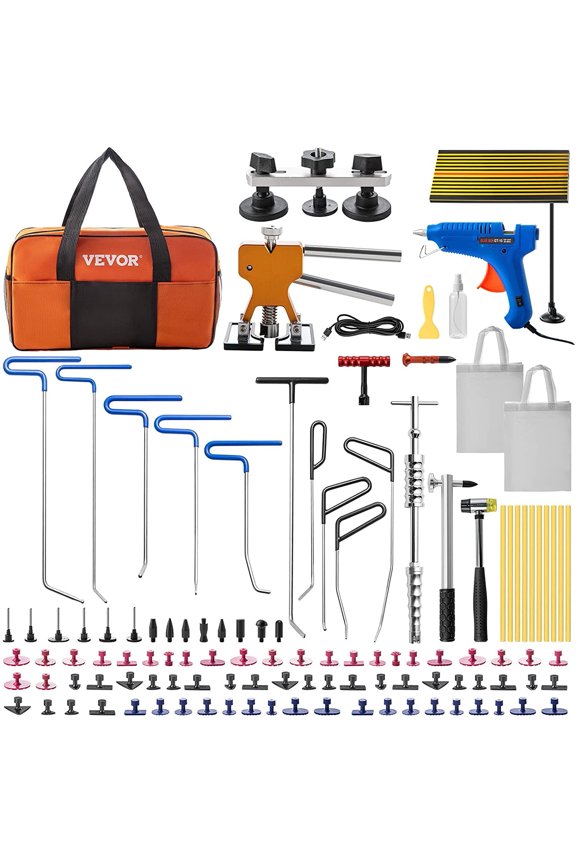 Paintless Dent Removal Rods 89 Pcs Dent Repair Tools Kit for Car Dent Repair, Glue Puller Tabs Dent Puller Kit