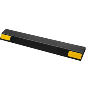 VEVOR Parking Stopper, 18 Inch 2 Pcs Heavy Duty Parking Aid for Garage, PP Curb Garage Floor Stopper with Reflective Strips, Vehicles Gadgets for Cars Vans Trucks Tire Wheel Guide Block Stops Bumpers