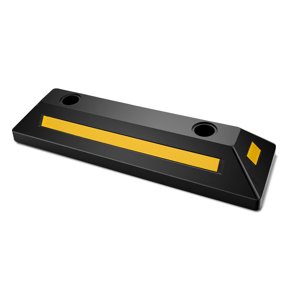 VEVOR Parking Stopper, 21.6 Inch 2 Pcs Heavy Duty Parking Aid for Garage, Rubber Curb Garage Floor Stopper with Reflective Strips,Aid Gadgets for Cars Vans Trucks Tire Wheel Guide Block Stops Bumpers