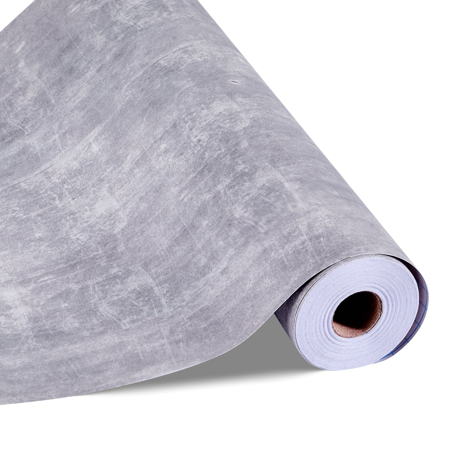 VEVOR Peel and Stick Wallpaper, 15.7 x 590.5 inch Contact Paper Waterpoof Self Adhesive, Easy to Clean Wall Decorative Vinyl Roll for Bedroom Kitchen Bathroom Office,Dark Gray Industrial Style