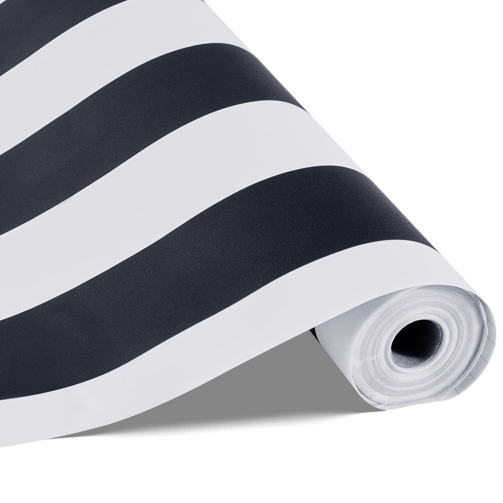 VEVOR Peel and Stick Wallpaper, 17.7 x 590.5 inch Contact Paper Black White Modern Geometric Waterpoof Self Adhesive, Easy to Clean Wall Decorative Vinyl Roll for Bedroom Kitchen Bathroom Office
