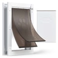 thumbnail image 1 of VEVOR Pet Door, Large, with Double Magnetic Flaps and Metal Frame, Strong and Weatherproof Dog Door for Interior and Exterior Doors, Easy to Install, Easy In-and-Out Access for Doggies, White, 1 of 9