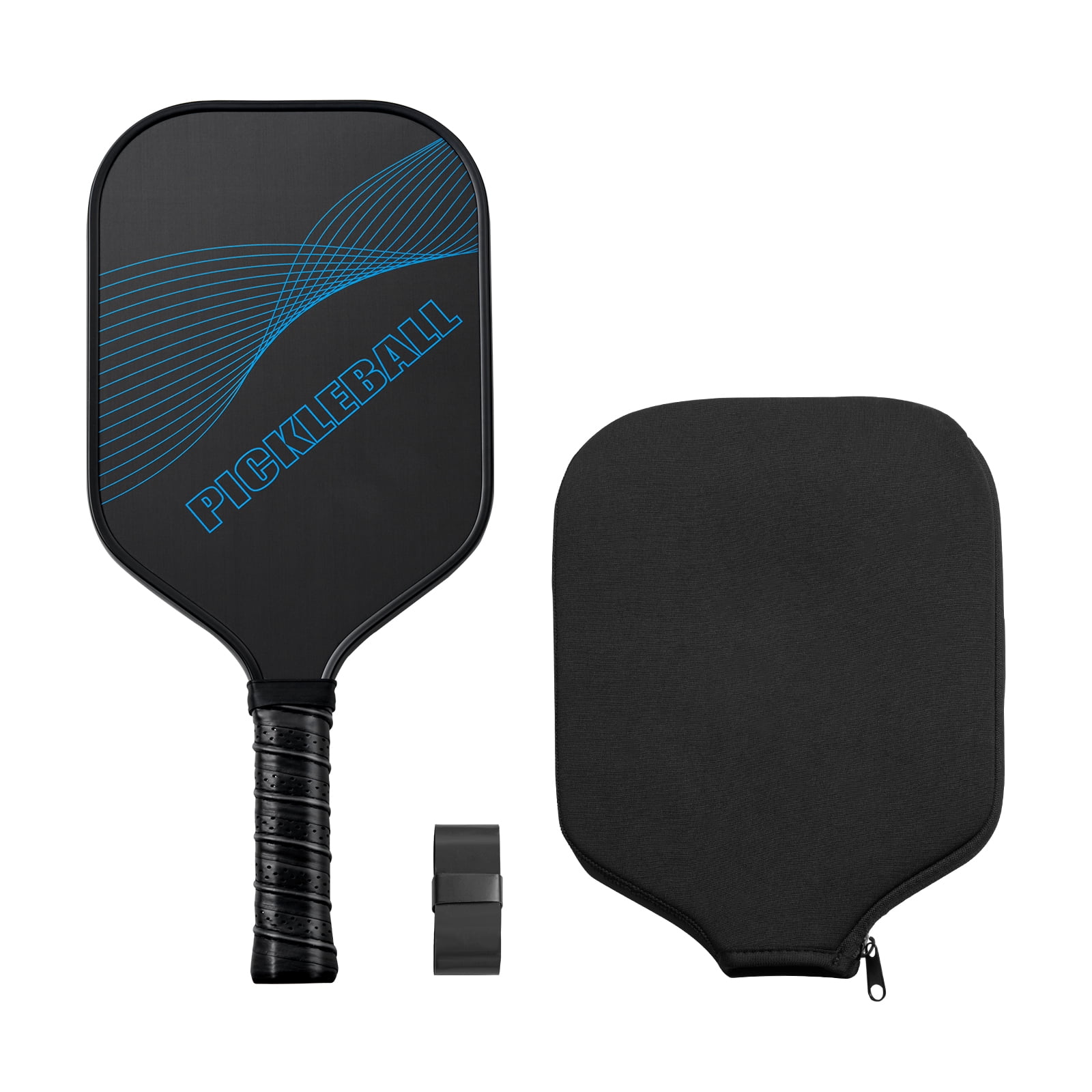 VEVOR Pickleball Paddle, T700 Carbon Fiber Surface & Honeycomb Core, Professional Pickleball Paddle with Increased Power & Control & Spin, Pro Pickle Ball Racket for Adults, Men & Women, Blue