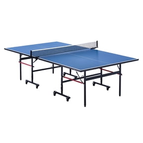 VEVOR Ping Pong Table,Professional Table Tennis Game, Indoor MDF Portable Table Tennis Table, Foldable Ping Pong Table with Quick Clamp Net and Lockable Wheel,10 Minute Easy Assembly,12mm Tabletops